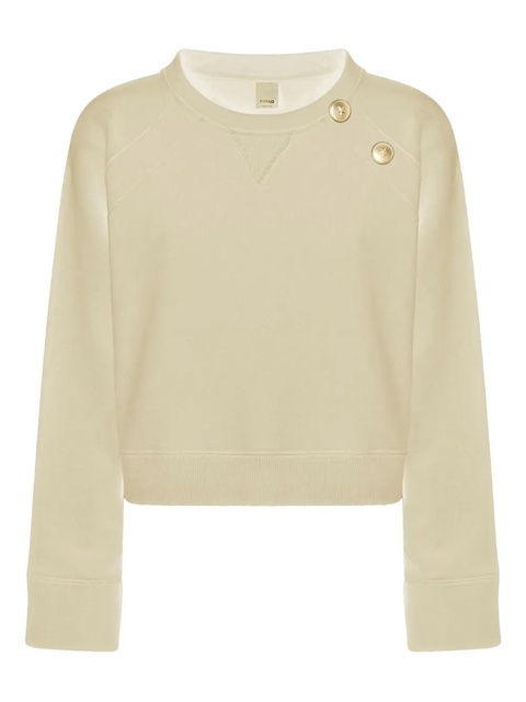 PINKO crew-neck cotton sweater - Neutrals - zdjęcie produktu nr 1