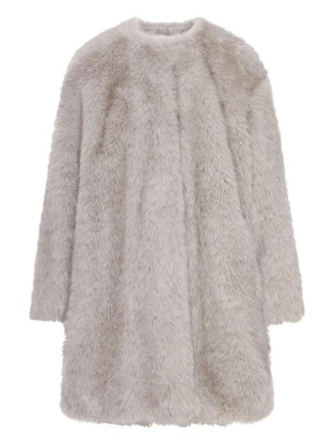 Max Mara fur round-neck coat - Grey - zdjęcie produktu nr 1