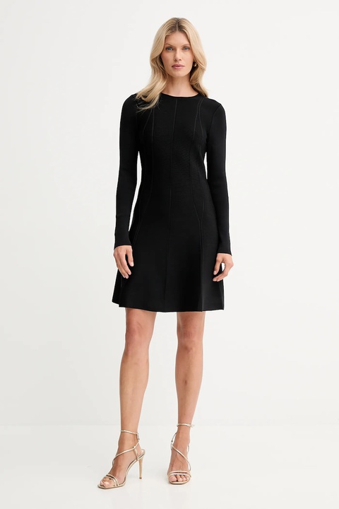 Twinset sukienka kolor czarny mini rozkloszowana 252TP3640 - zdjęcie produktu nr 2