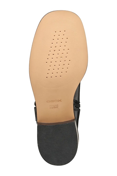 Geox botki skórzane D NALVIA damskie kolor czarny na płaskim obcasie D565QB 000FF C9999 - zdjęcie produktu nr 2