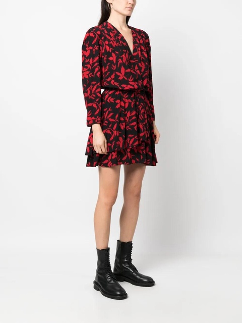 Zadig&Voltaire Rogers leaf-print minidress - Black - zdjęcie produktu nr 2