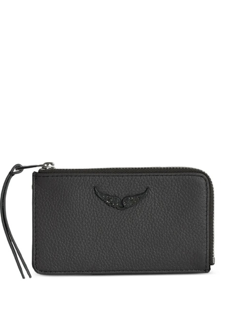 Zadig&Voltaire wings-detail top-zip wallet - Black - zdjęcie produktu nr 1