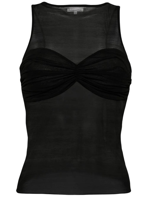 Reformation Rose knit top - Black - zdjęcie produktu nr 1