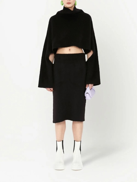 JW Anderson cut-out oversized cropped jumper - Black - zdjęcie produktu nr 1