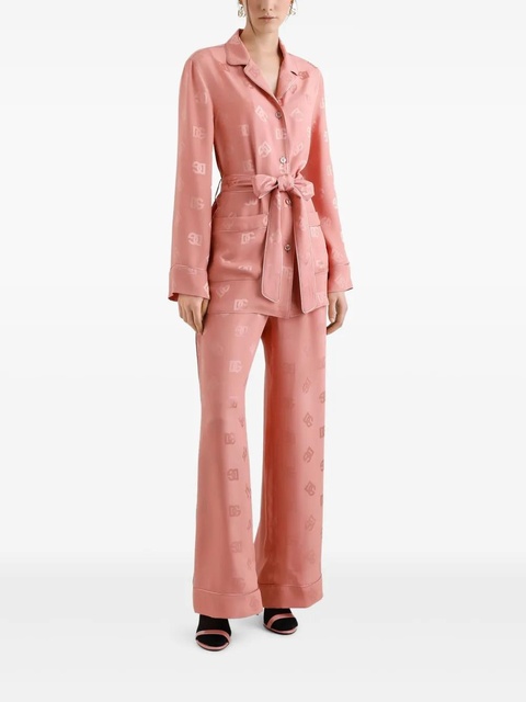 Dolce & Gabbana logo-print trousers - Pink - zdjęcie produktu nr 1