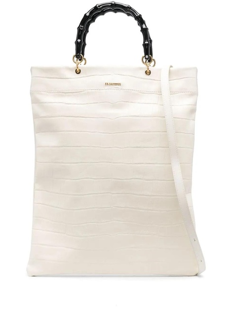 Jil Sander crocodile-effect leather tote - Neutrals - zdjęcie produktu nr 1