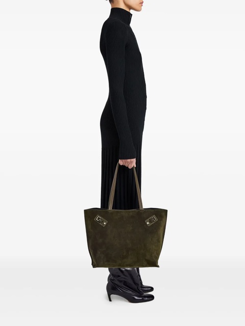 Proenza Schouler buckle-detail suede tote bag - Green - zdjęcie produktu nr 1