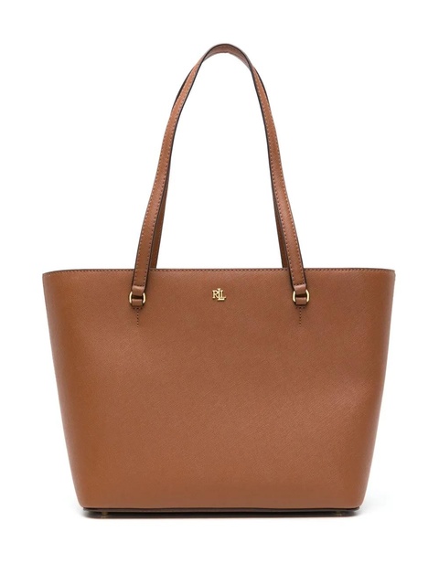 Lauren Ralph Lauren medium Karly leather tote bag - Brown - zdjęcie produktu nr 1