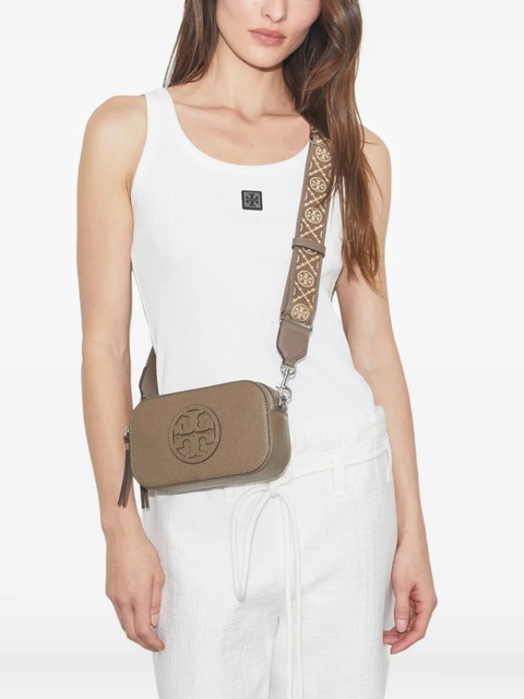 Tory Burch Miller logo-embossed leather crossbody bag - Brown - zdjęcie produktu nr 1