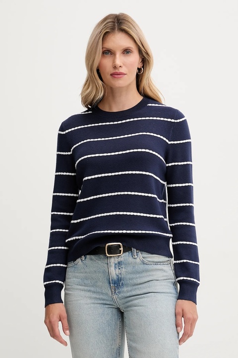 United Colors of Benetton sweter damski kolor granatowy lekki 104ME10EB - zdjęcie produktu nr 1