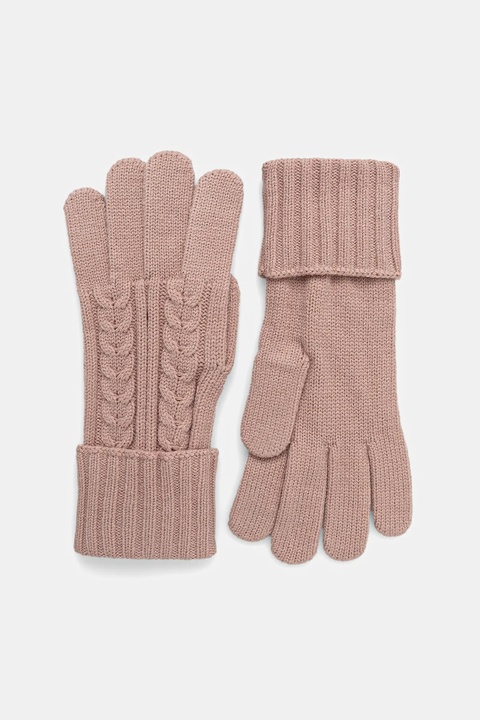 Guess rękawiczki damskie kolor różowy AW5382 POL02 - zdjęcie produktu nr 1