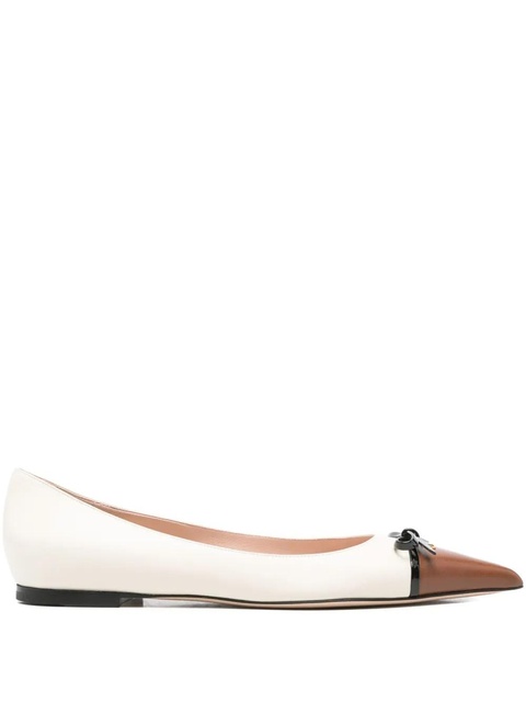 Valentino Garavani leather ballet flats - White - zdjęcie produktu nr 1