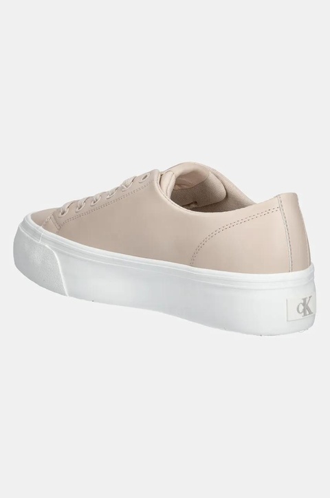 Calvin Klein Jeans sneakersy VULC FLATFORM LOW MG LTH kolor różowy YW0YW01771 - zdjęcie produktu nr 2
