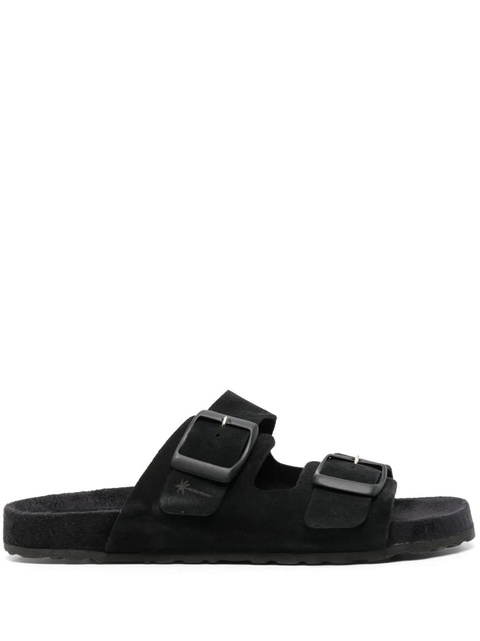 Manebi Hamptons suede sandals - Black - zdjęcie produktu nr 1