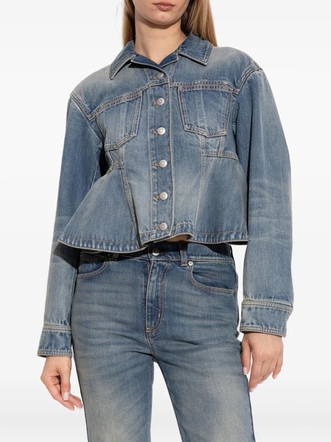 Alexander McQueen button-up denim jacket - Blue - zdjęcie produktu nr 2