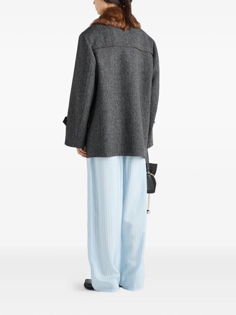 Prada striped silk trousers - Blue - zdjęcie produktu nr 2