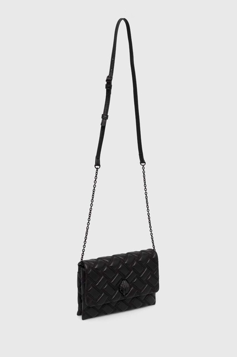Kurt Geiger London torebka skórzana kolor czarny - zdjęcie produktu nr 2