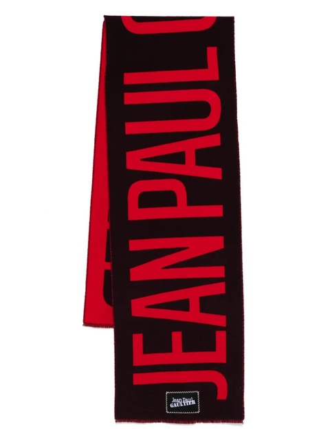 Jean Paul Gaultier logo-print scarf - Red - zdjęcie produktu nr 1
