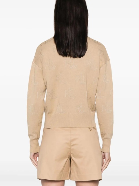 Lauren Ralph Lauren logo-jacquard cardigan - Brown - zdjęcie produktu nr 2