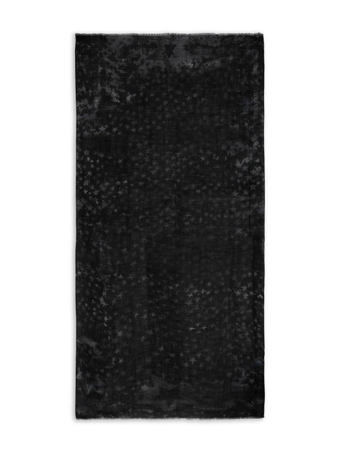 Zadig&Voltaire star-print wool scarf - Black - zdjęcie produktu nr 1