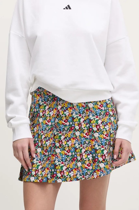adidas Originals spódnica bawełniana Liberty kolor niebieski mini rozkloszowana JC7774 - zdjęcie produktu nr 1