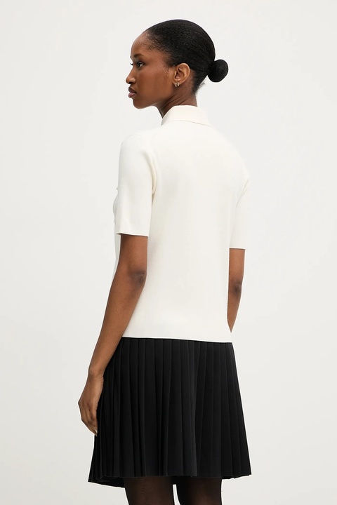 Karl Lagerfeld polo damski kolor beżowy A3W18021 - zdjęcie produktu nr 2