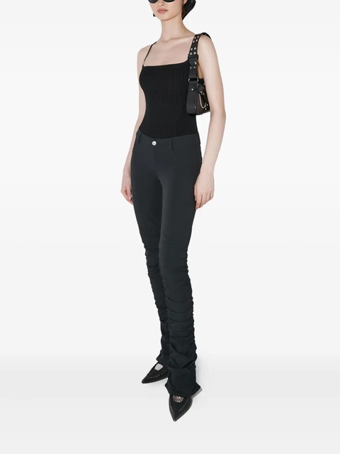MISBHV Lara ruched-detail trousers - Black - zdjęcie produktu nr 2