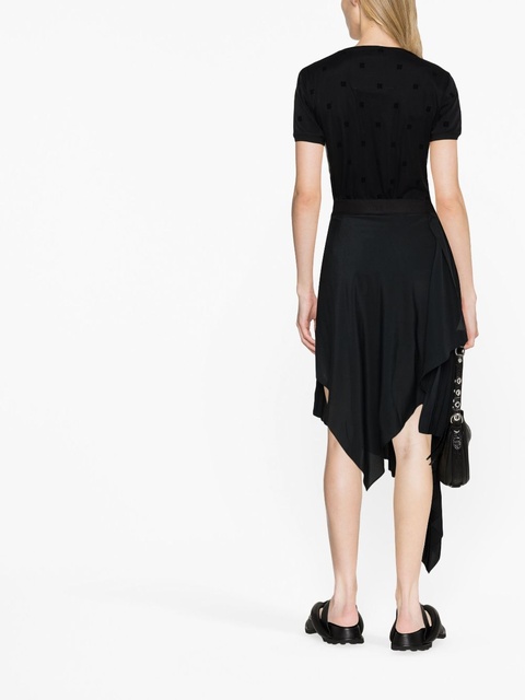 Givenchy logo-print layered-effect T-shirt - Black - zdjęcie produktu nr 2