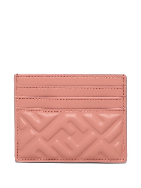 FENDI logo-embossed cardholder - Pink - zdjęcie produktu nr 2