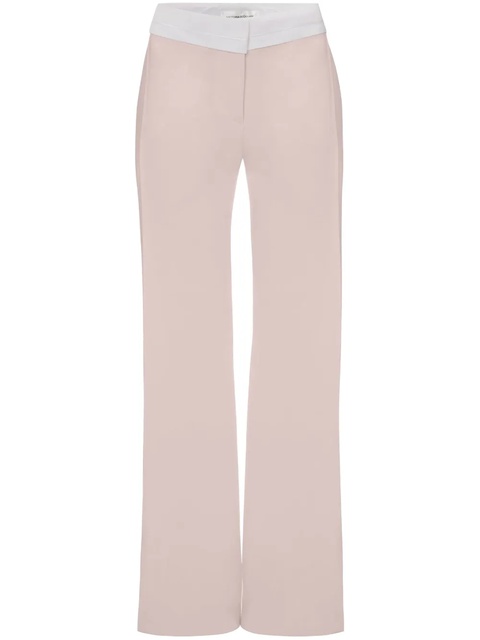 Victoria Beckham side-panel detail flared trousers - Pink - zdjęcie produktu nr 2