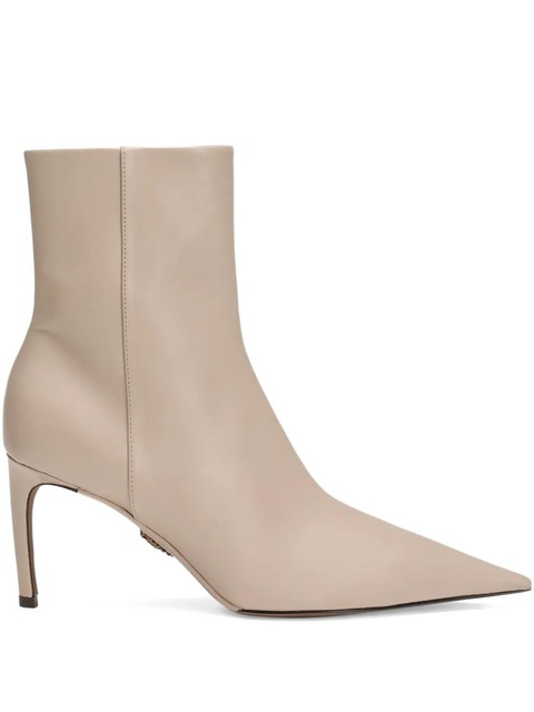 Dolce & Gabbana 75mm pointed-toe zip boots - Neutrals - zdjęcie produktu nr 1