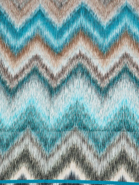 Missoni chevron-pattern cotton scarf - Blue - zdjęcie produktu nr 1