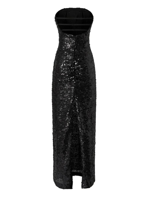 PINKO sequinned strapless maxi dress - Black - zdjęcie produktu nr 1
