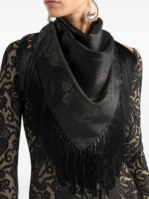 ETRO fringed scarf - Black - zdjęcie produktu nr 1