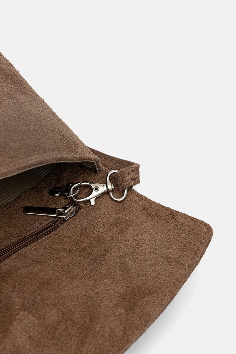 Answear.LAB kopertówka zamszowa kolor beżowy - zdjęcie produktu nr 2