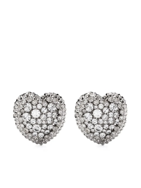 Alessandra Rich Heart earrings - Silver - zdjęcie produktu nr 1