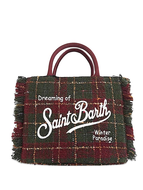 MC2 Saint Barth fringed-detail tote bag - Green - zdjęcie produktu nr 1