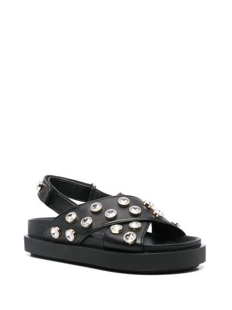 Maje crystal-embellished sandals - Black - zdjęcie produktu nr 2
