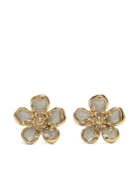 Casablanca flower earrings - Gold - zdjęcie produktu nr 1