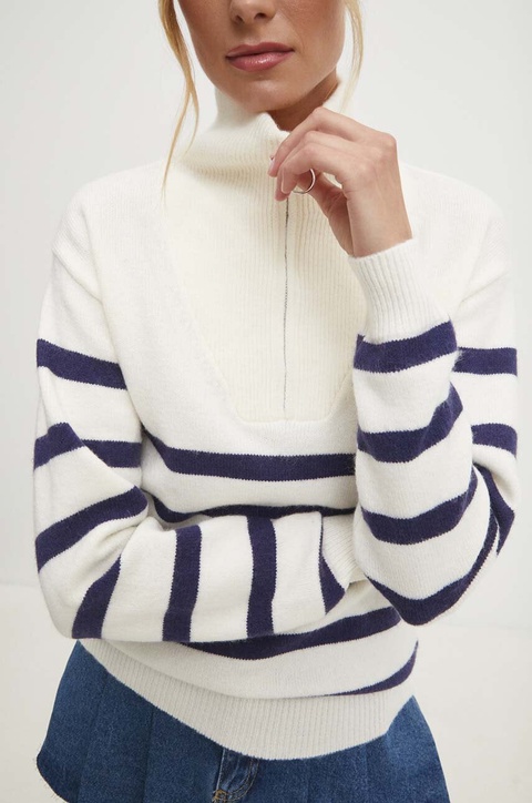 Answear Lab sweter z kaszmirem kolor biały - zdjęcie produktu nr 1