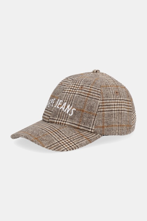 Pepe Jeans czapka z daszkiem z domieszką wełny kolor brązowy PL0400008 - zdjęcie produktu nr 1