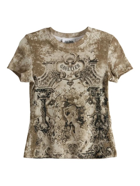 Jean Paul Gaultier Médaillon-print T-shirt - Neutrals - zdjęcie produktu nr 1