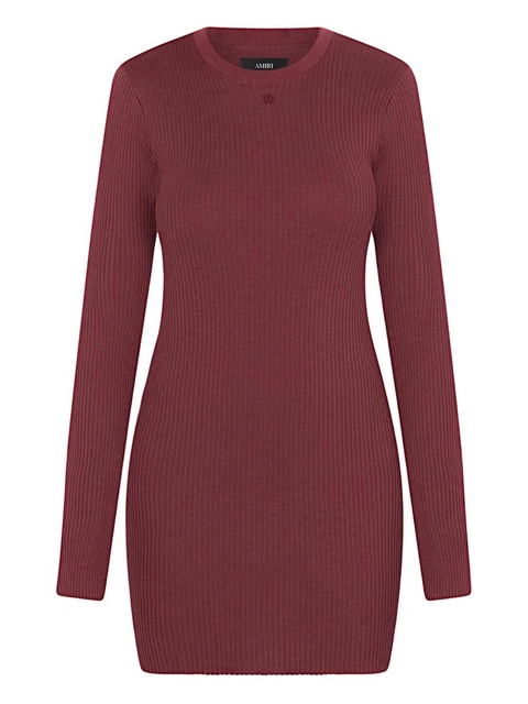 AMIRI long-sleeve mini dress - Red - zdjęcie produktu nr 1