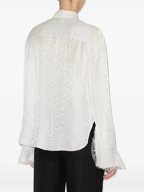 ISABEL MARANT Raphaella ruffled-cuff blouse - White - zdjęcie produktu nr 1