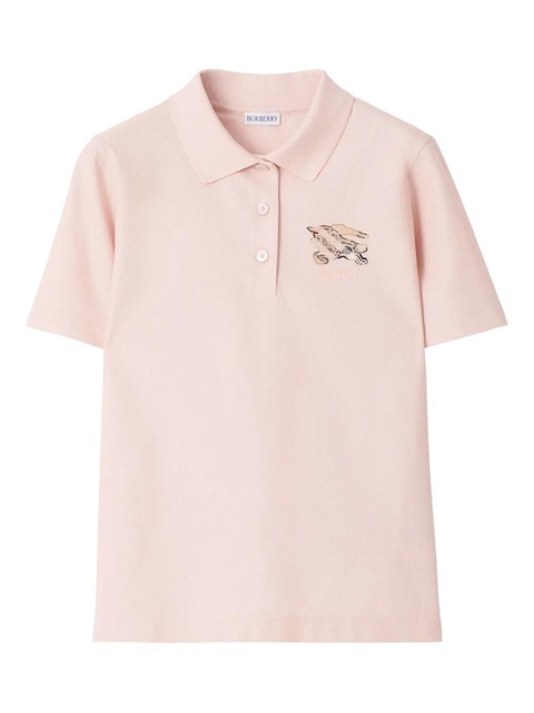 Burberry cotton polo shirt - Pink - zdjęcie produktu nr 1