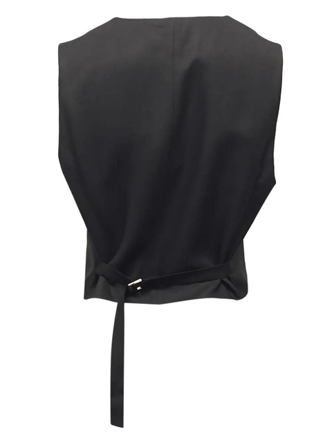 Magda Butrym silk gilet - Black - zdjęcie produktu nr 2