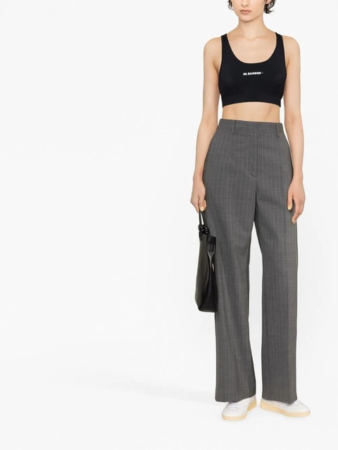 Jil Sander logo-print training sports bra - Black - zdjęcie produktu nr 2
