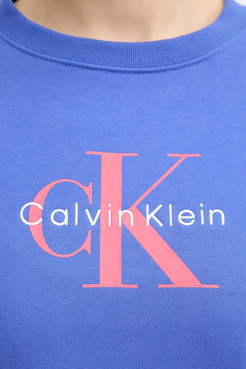 Calvin Klein Jeans bluza damska kolor niebieski z nadrukiem LV047B234G - zdjęcie produktu nr 2