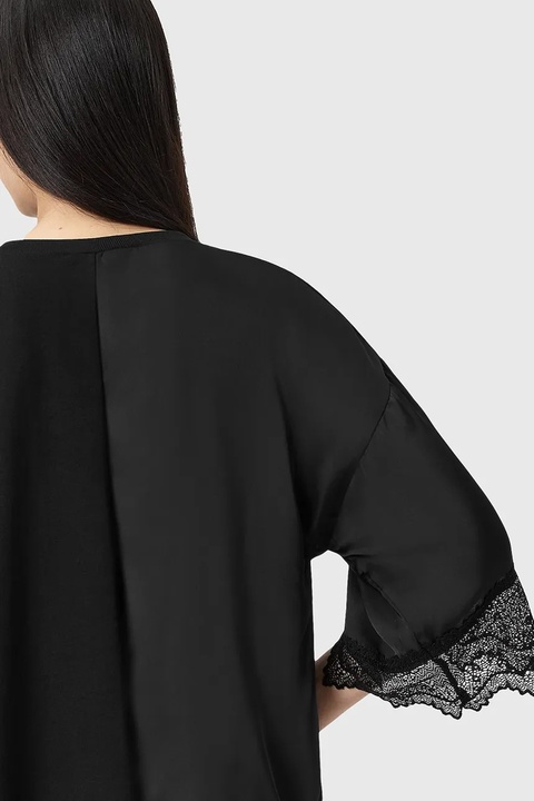 AllSaints bluzka LENNY damska kolor czarny gładka W087JD - zdjęcie produktu nr 2