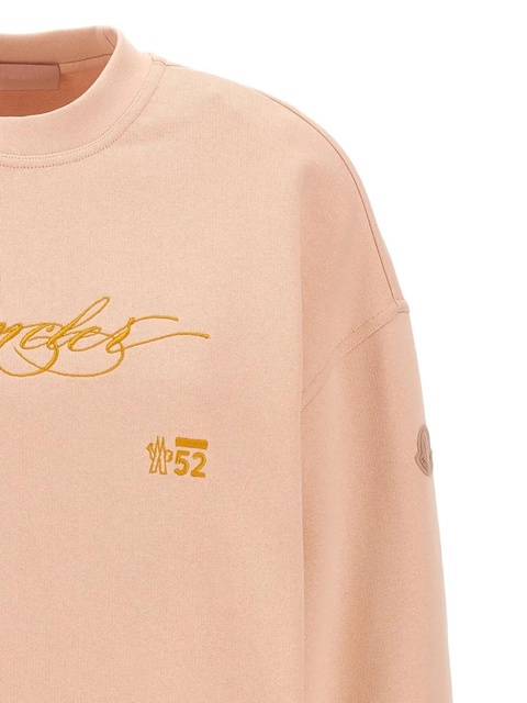 Moncler embroidered crew-neck sweatshirt - Pink - zdjęcie produktu nr 2